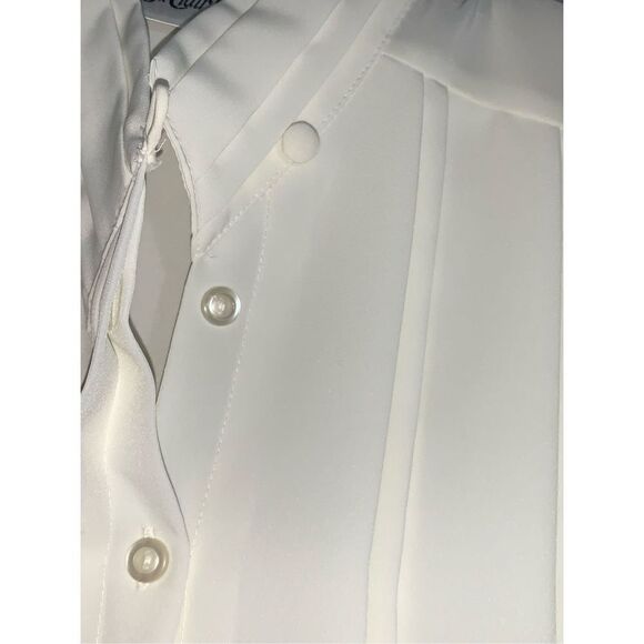 Vintage Chiffon Sheer Secretary Blouse 6P - Picture 5 of 9